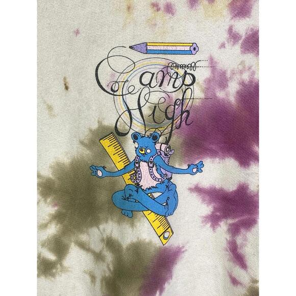 Camp High Hoodie Tie Dye 2 XL Multicolor - Picture 2 of 5